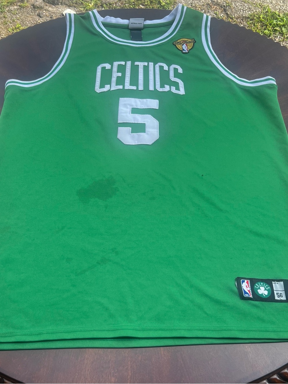 Mitchell & Ness Boston Celtics Green and White #5 Jersey